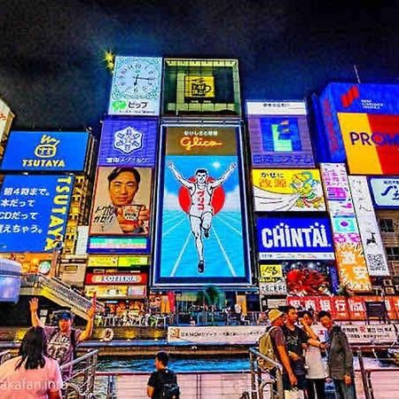 Ferienwohnung ー 8Greige ー 2Min Dotonbori Namba Kuromon Osaka Usj Wifi Unlimited Exterior foto