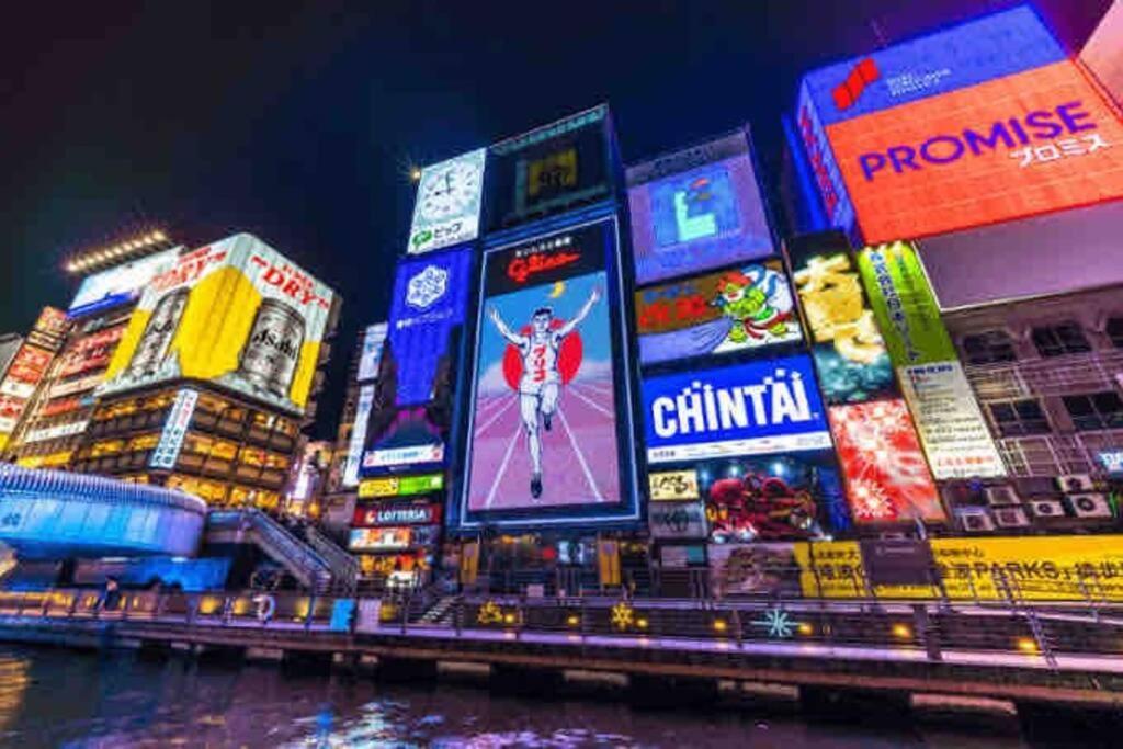 Ferienwohnung ー 8Greige ー 2Min Dotonbori Namba Kuromon Osaka Usj Wifi Unlimited Exterior foto